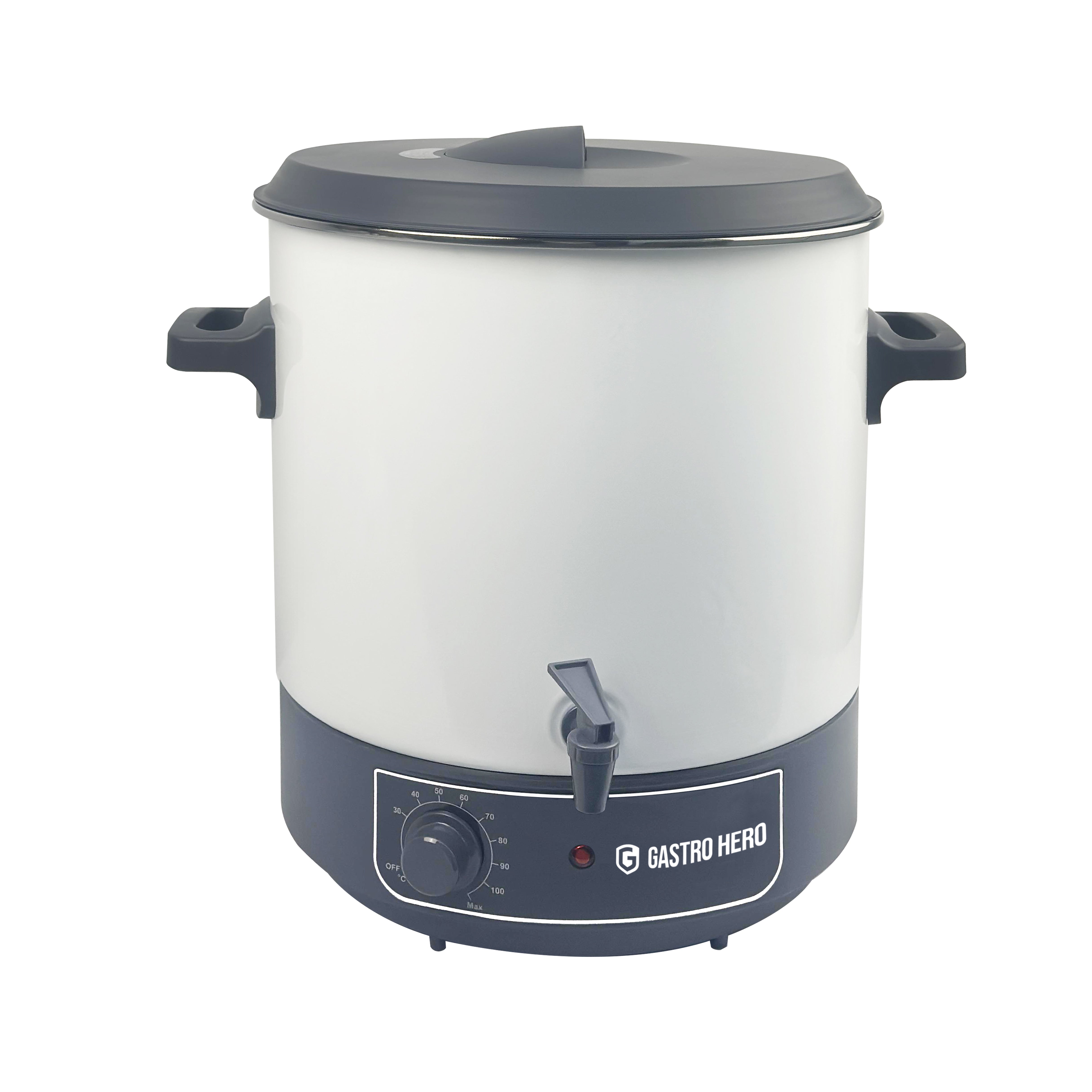 Glühweintopf / Einkochtopf ECO 23 Liter, 1800 W, mit Zapfhahn – Drinkport
