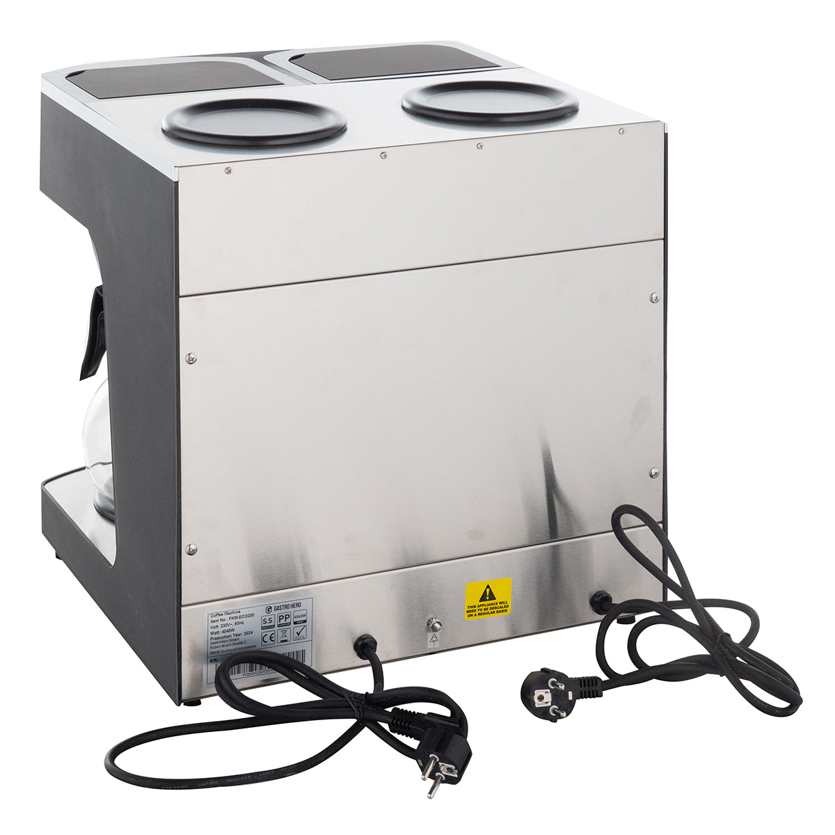 Filterkaffeemaschine ECO 2x 2 Liter schwarz inkl. Glaskanne