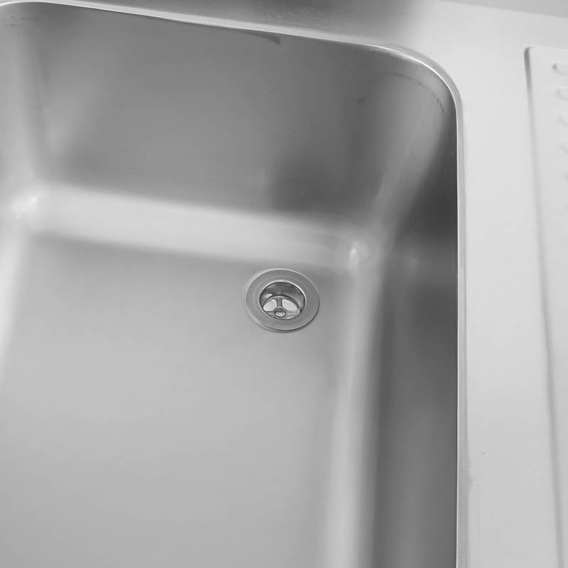 Spültisch Basic 10x7 mit 1 Becken links