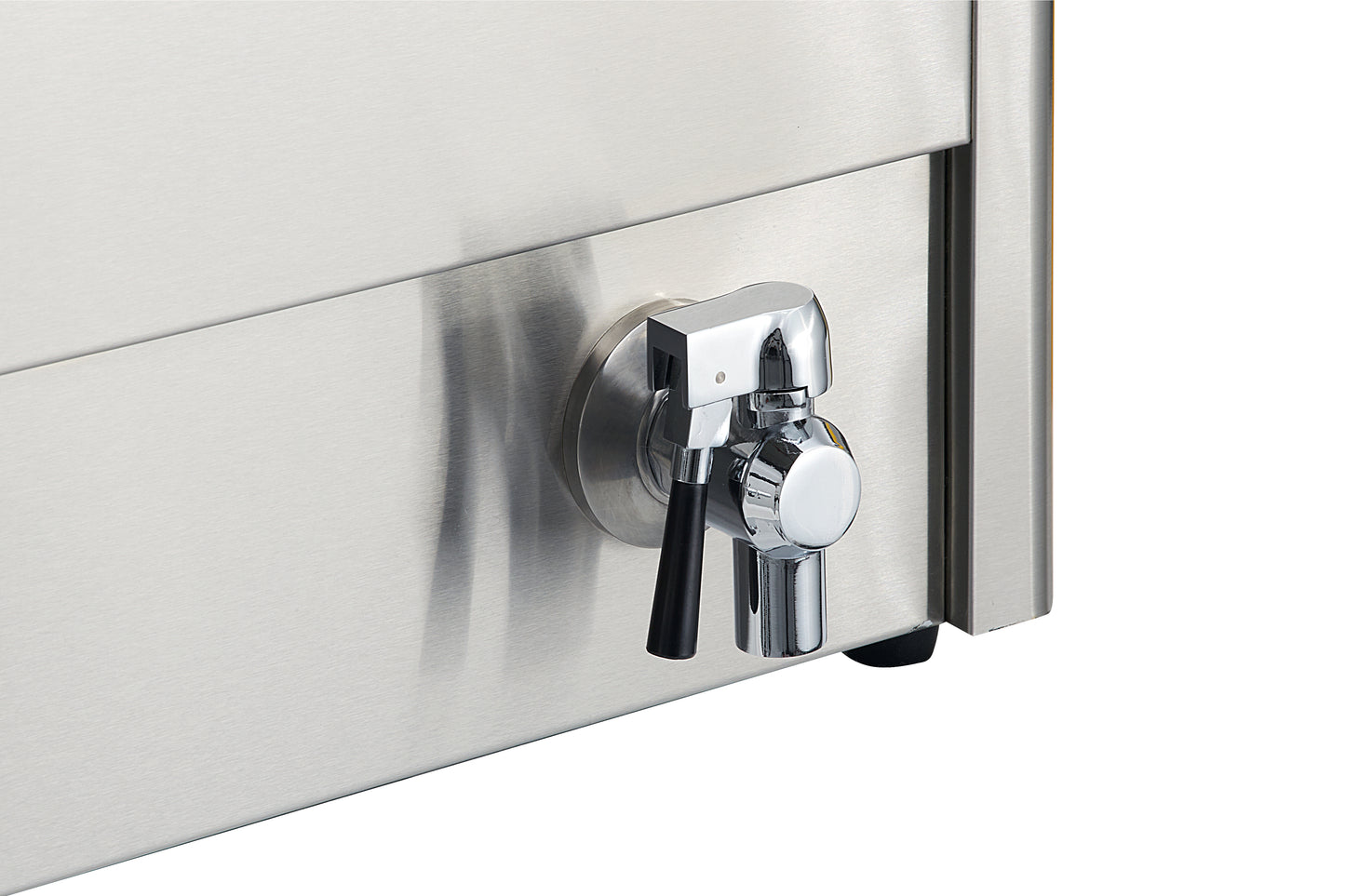 Elektro-Doppel-Fritteuse ECO 10+10 Liter mit Ablasshahn