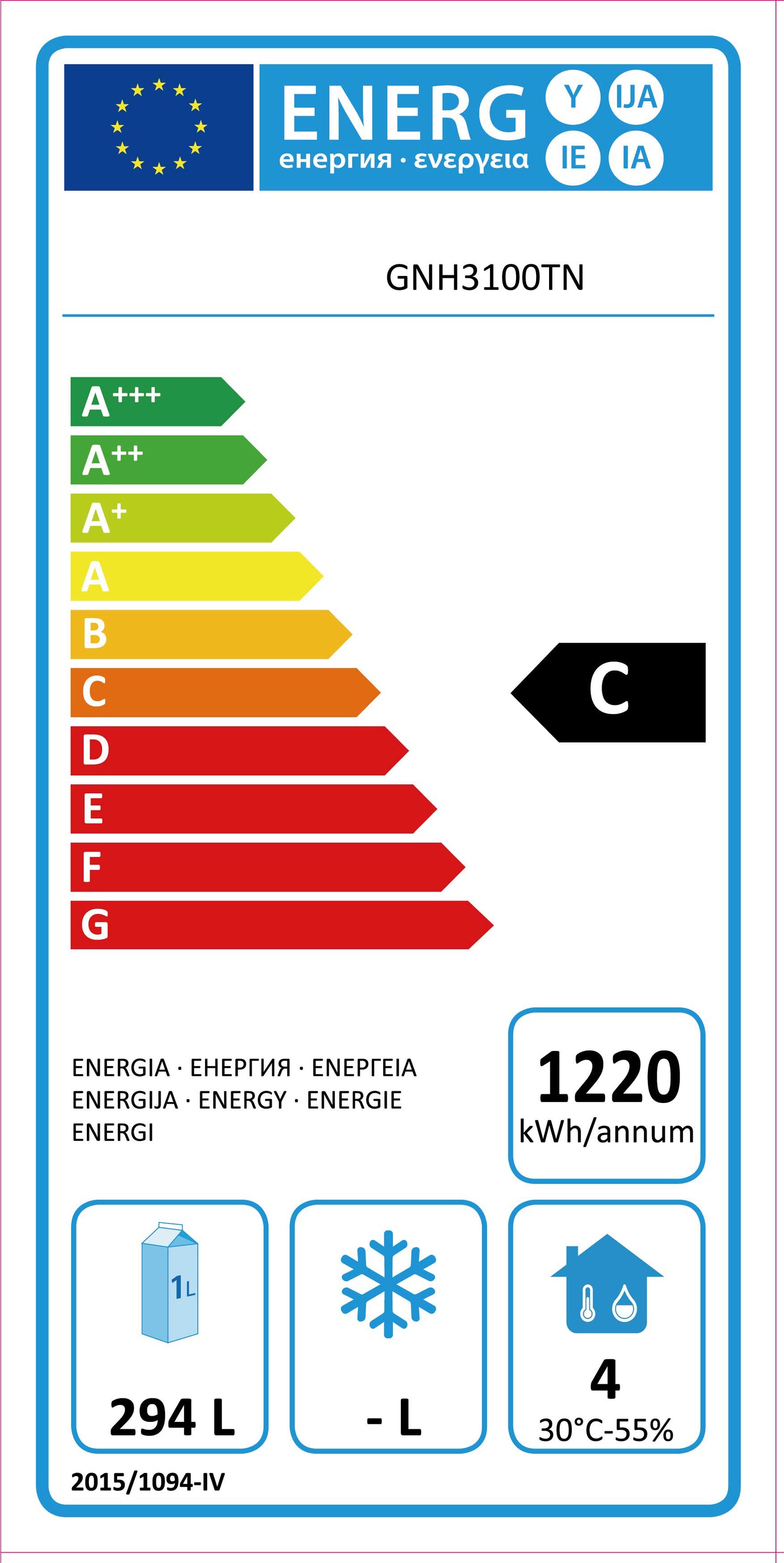 Table réfrigérante ECO 3/0 - GN 1/1