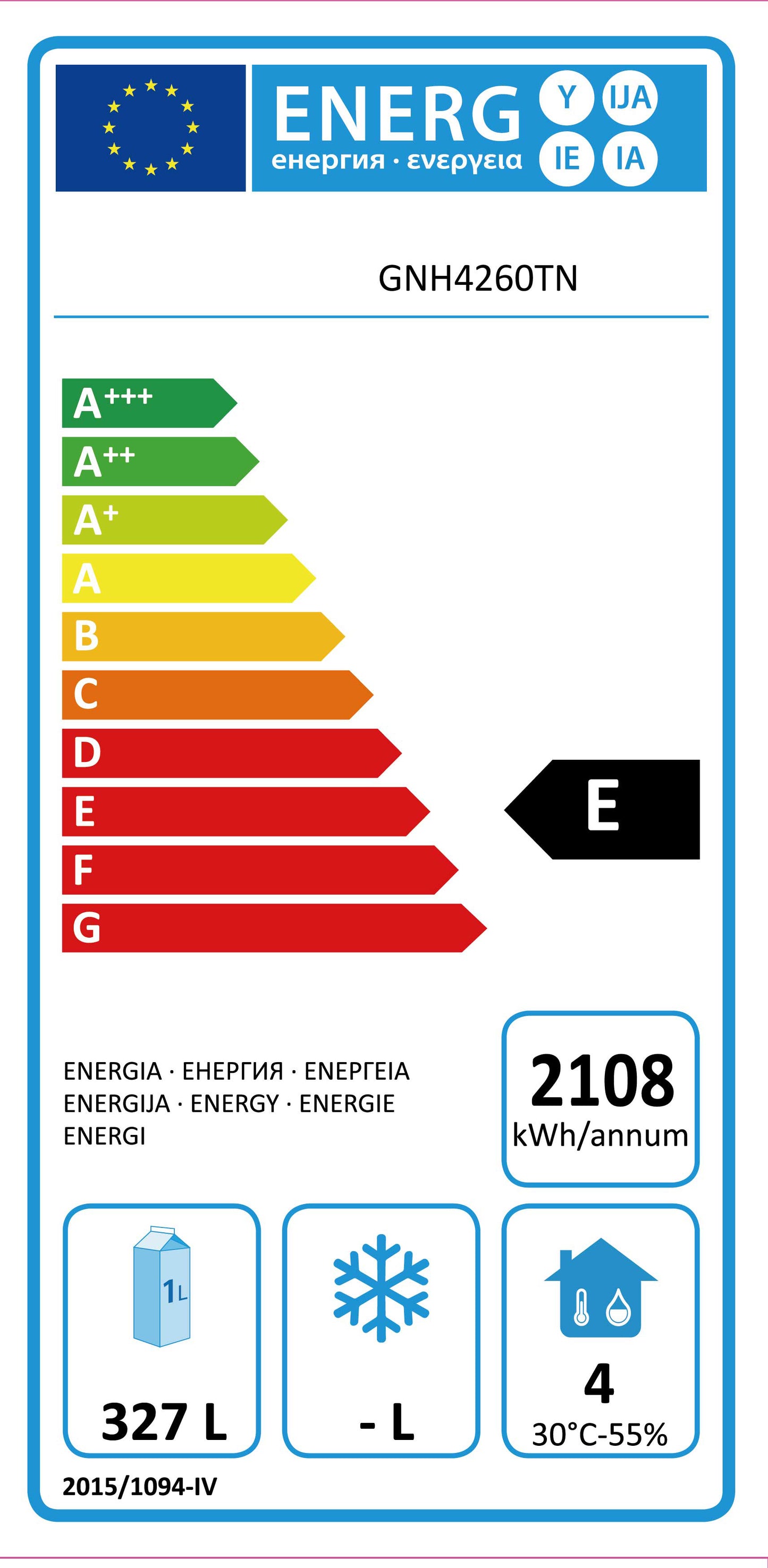 Kühltisch ECO 1/6 mit Aufkantung - GN 1/1