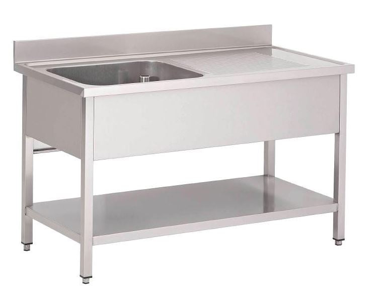 Table évier basique 12x7 avec 1 vasque à gauche