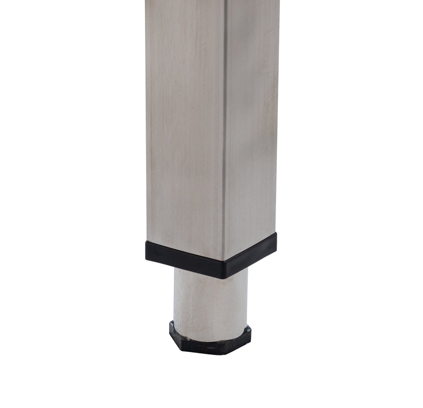 Edelstahl Arbeitstisch Basic 16x7 mit Grundboden