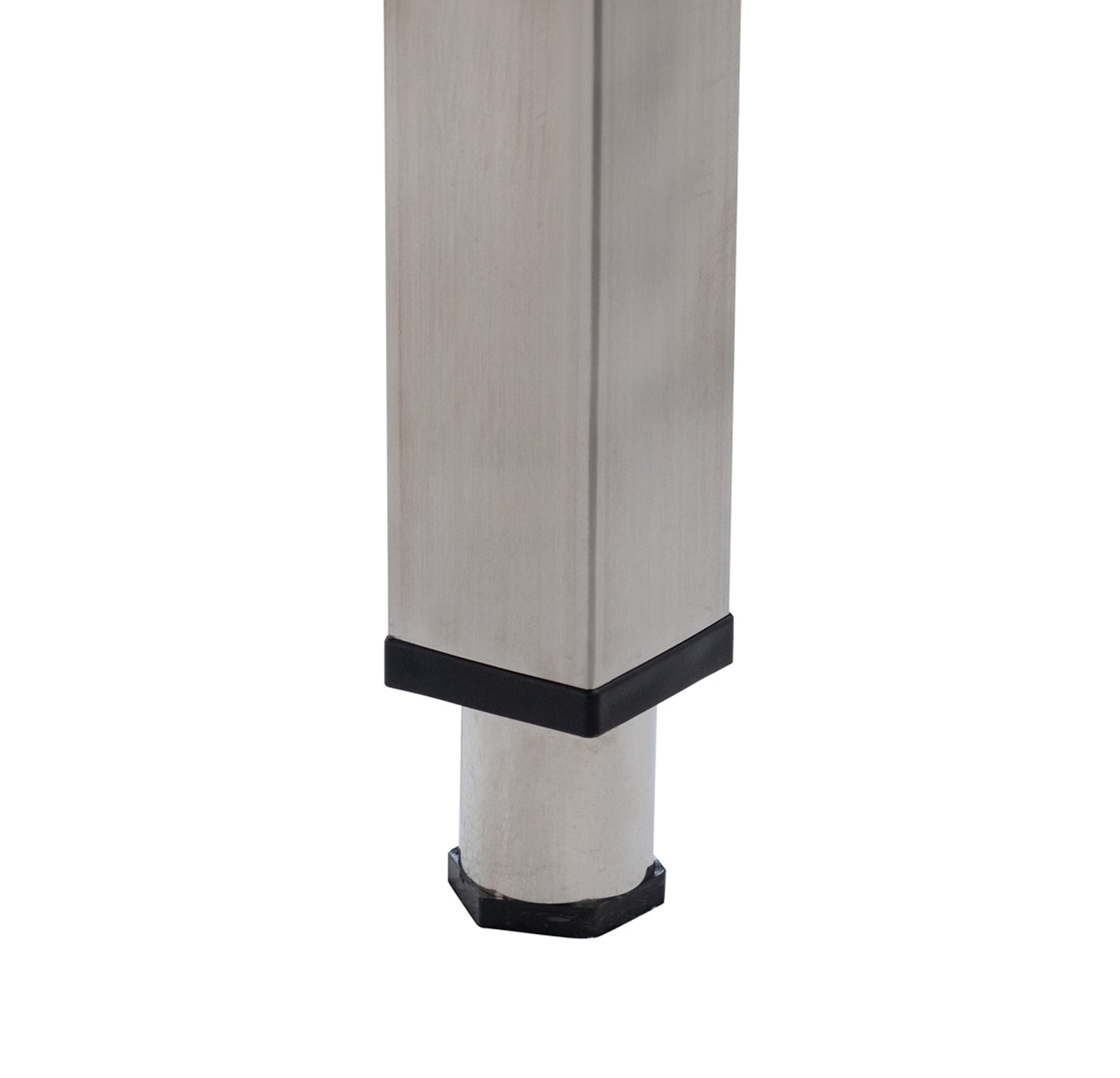 Edelstahl Arbeitstisch Basic 6x6 mit Grundboden