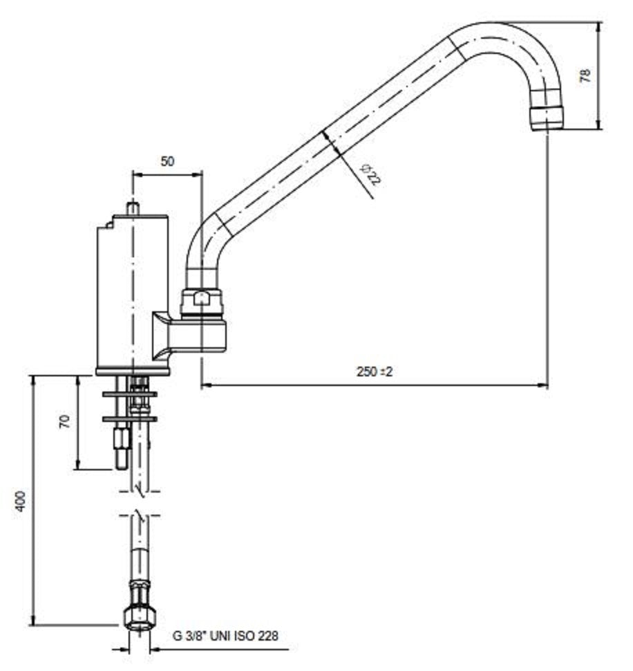 Einloch Mischbatterie Profi 200