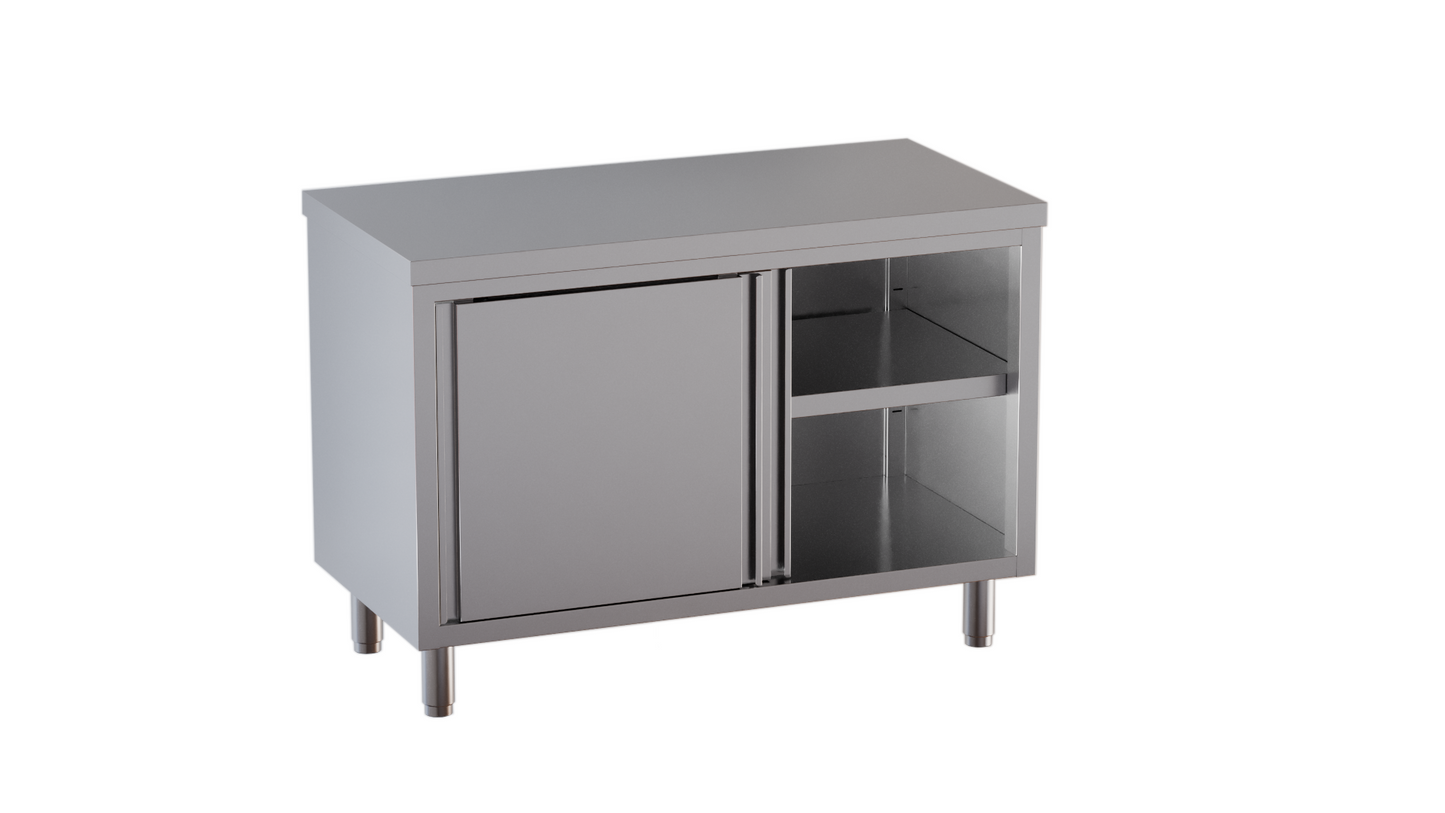 Armoire de travail en inox ECO 20x6 sans dosseret