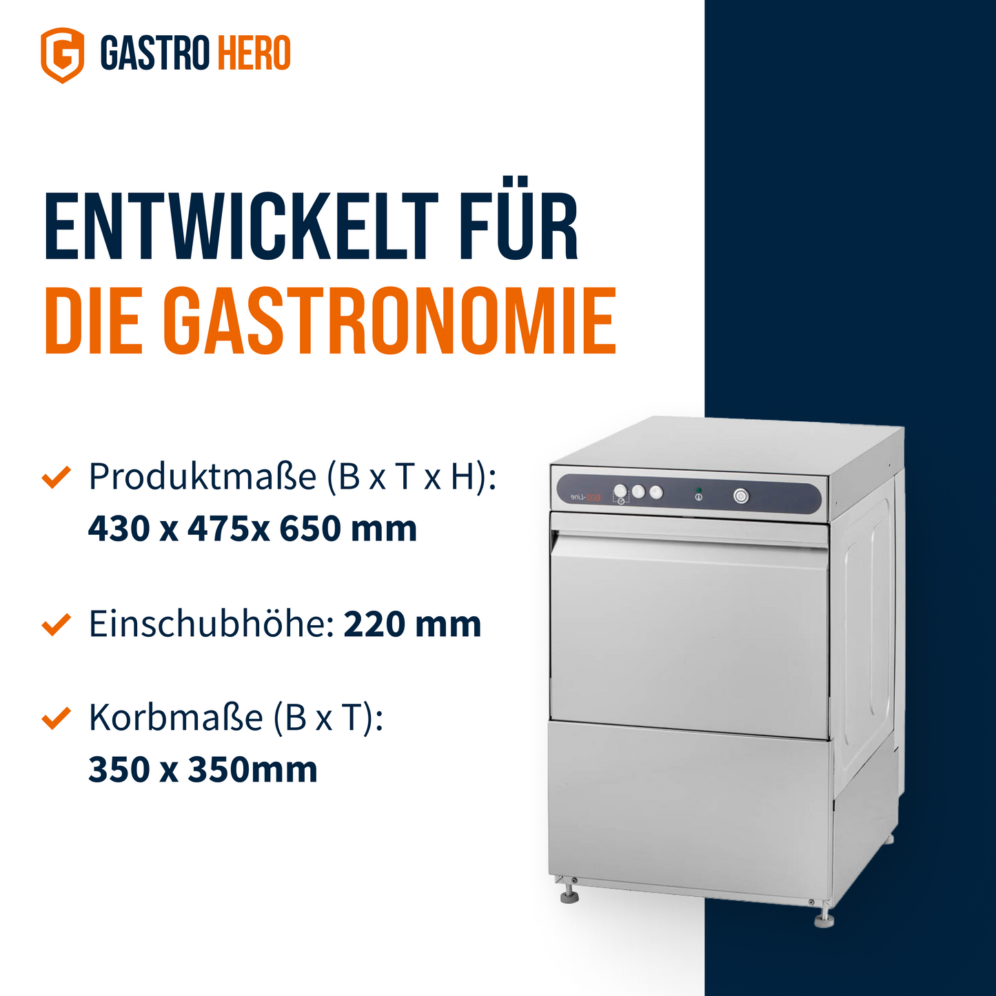 Gläserspülmaschine ECO 35 230 V