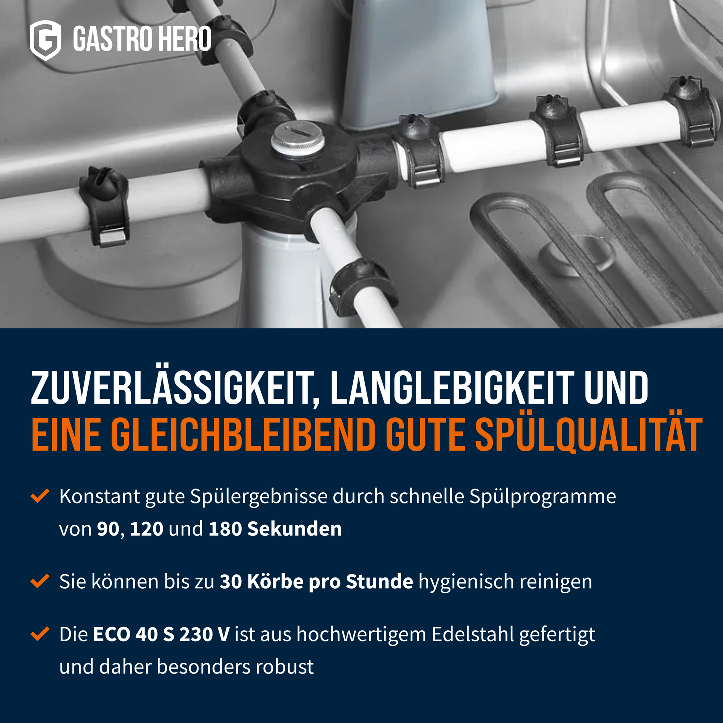 Gläserspülmaschine ECO 40 S 230 V