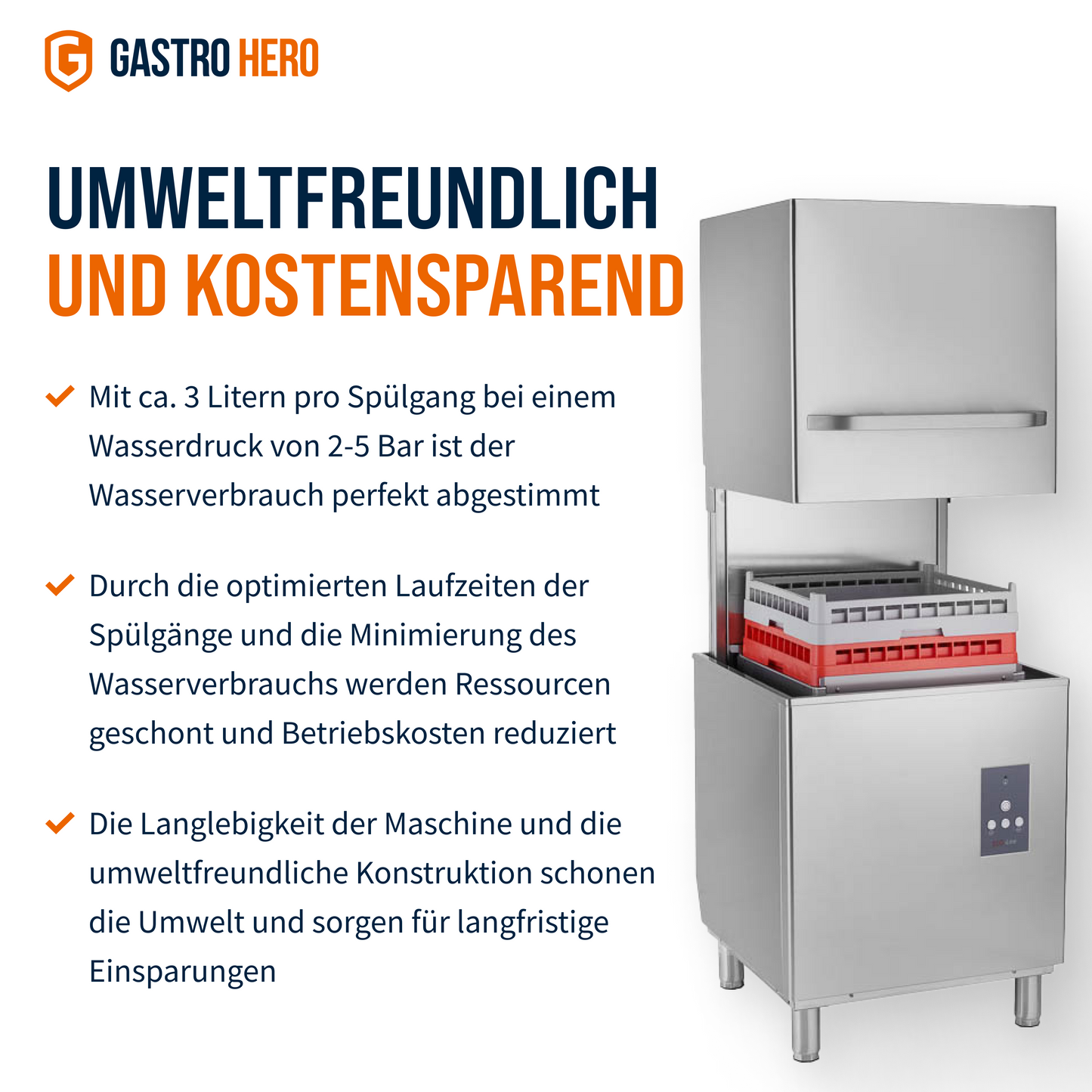 Haubenspülmaschine Ecoline 54 SL 400 V