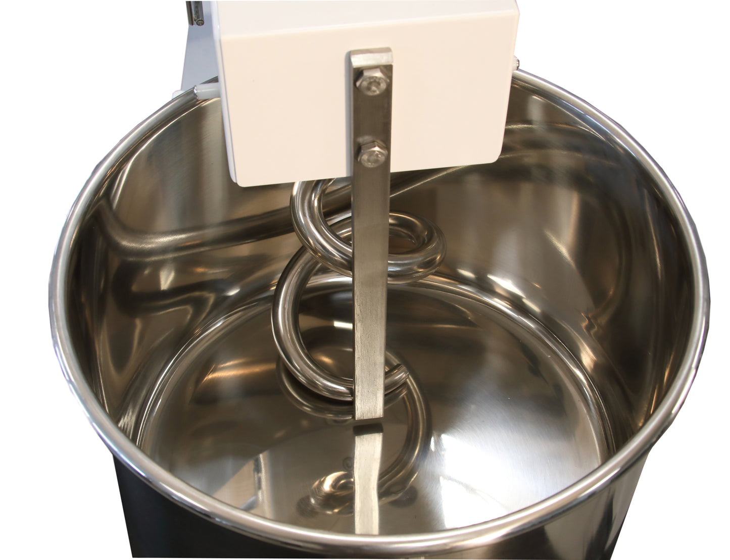 Spiral-Teigknetmaschine PROFI 22 Liter 230V mit Rollen - variabler Kopf