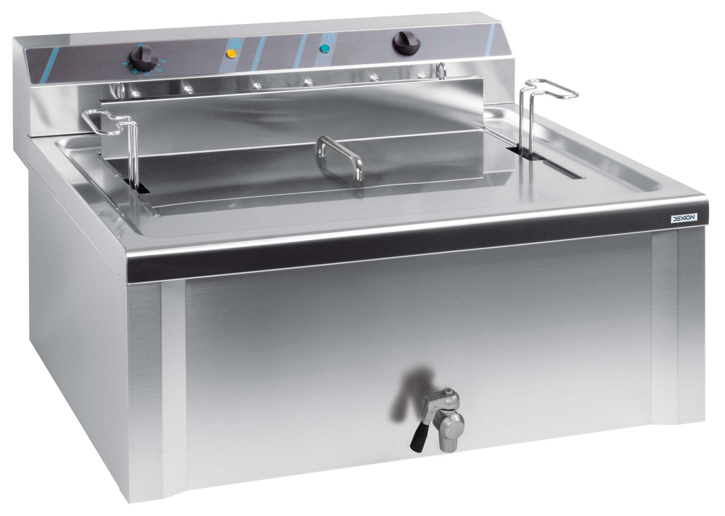 Friteuse électrique pour pâtisserie professionnelle 20 litres avec robinet de vidange, 400 V