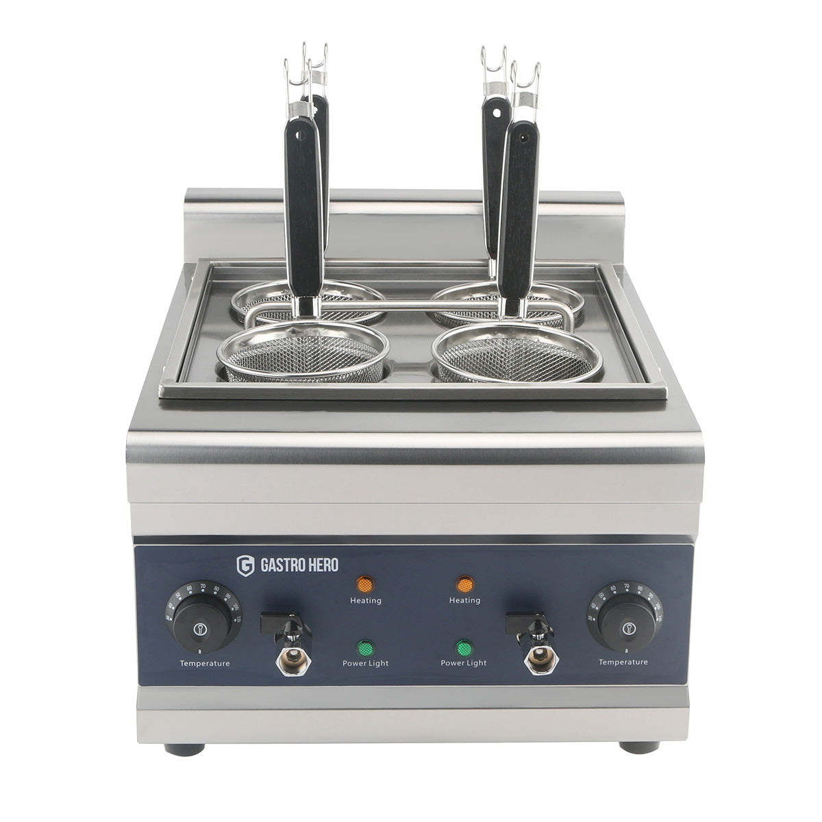 Elektrischer Nudelkocher - 4 Siebe - 16,5l