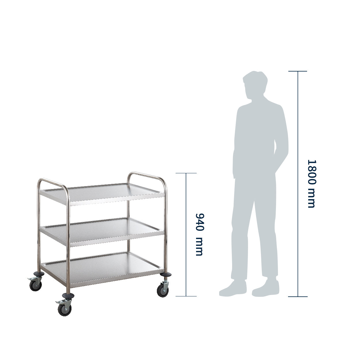 Servier- und Transportwagen Basic 3