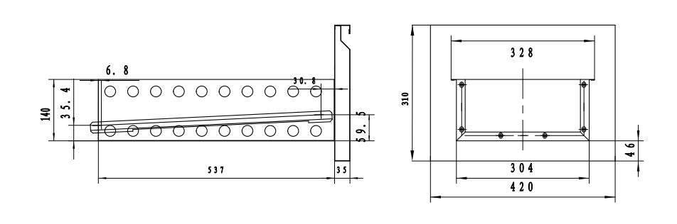 Kühltisch ECO 0/6 mit Aufkantung - GN 1/1