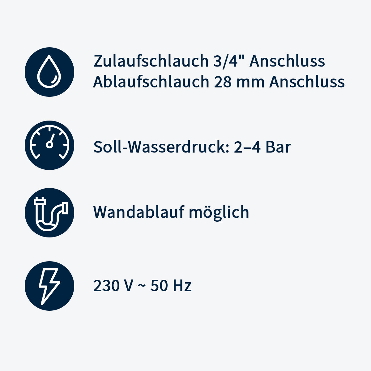 Geschirrspülmaschine ECO 50 SLE 230 V