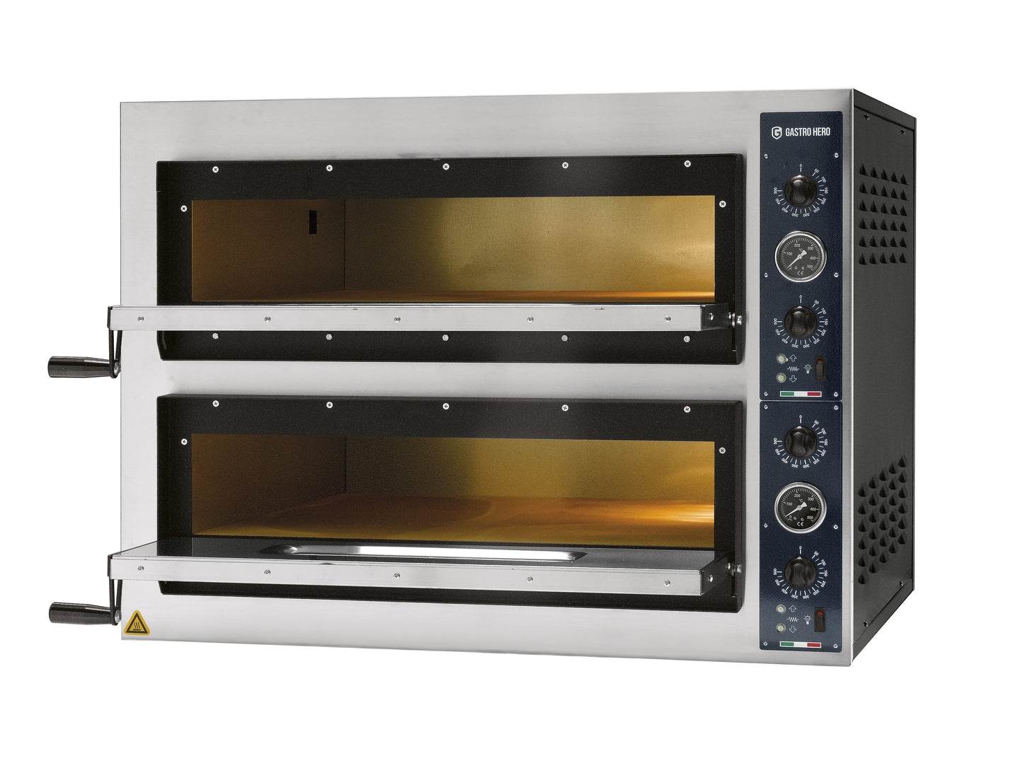 Pizzaofen PROFI PLUS 6+6x36 cm Vollschamott