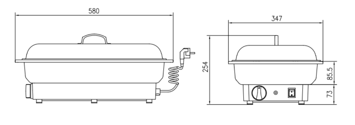 Elektro-Chafing Dish ECO GN 1/1 Kunststoff/Edelstahl