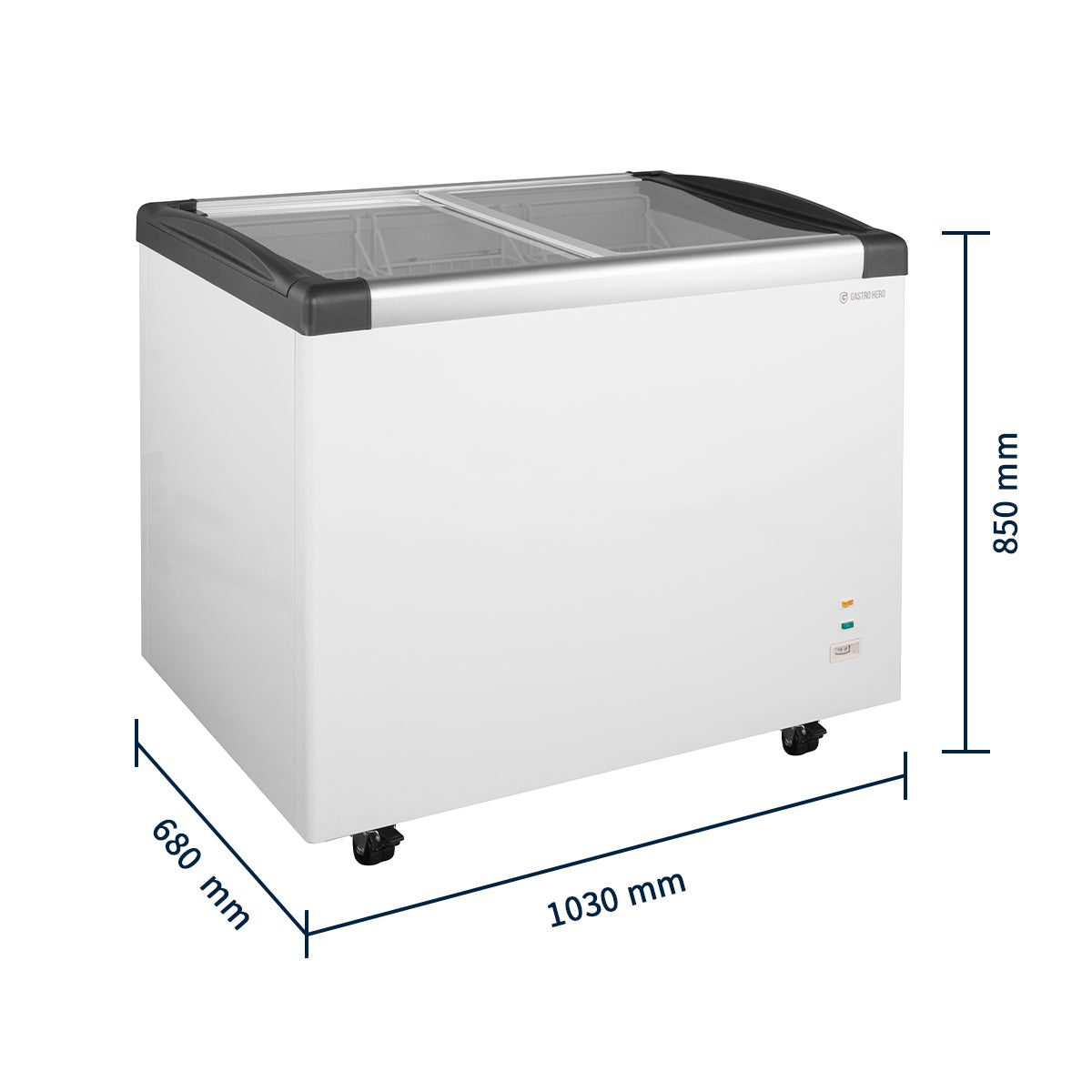 Tiefkühltruhe ECO 350 mit Glasschiebedeckel